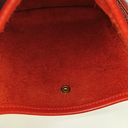 HERMÈS Evelyne TPM Flag Red Clemence Cowhide Openwork Evelyne Single Shoulder Bag Sling Bag Gold Hardware D Removable Strap-(SKU)-963421290