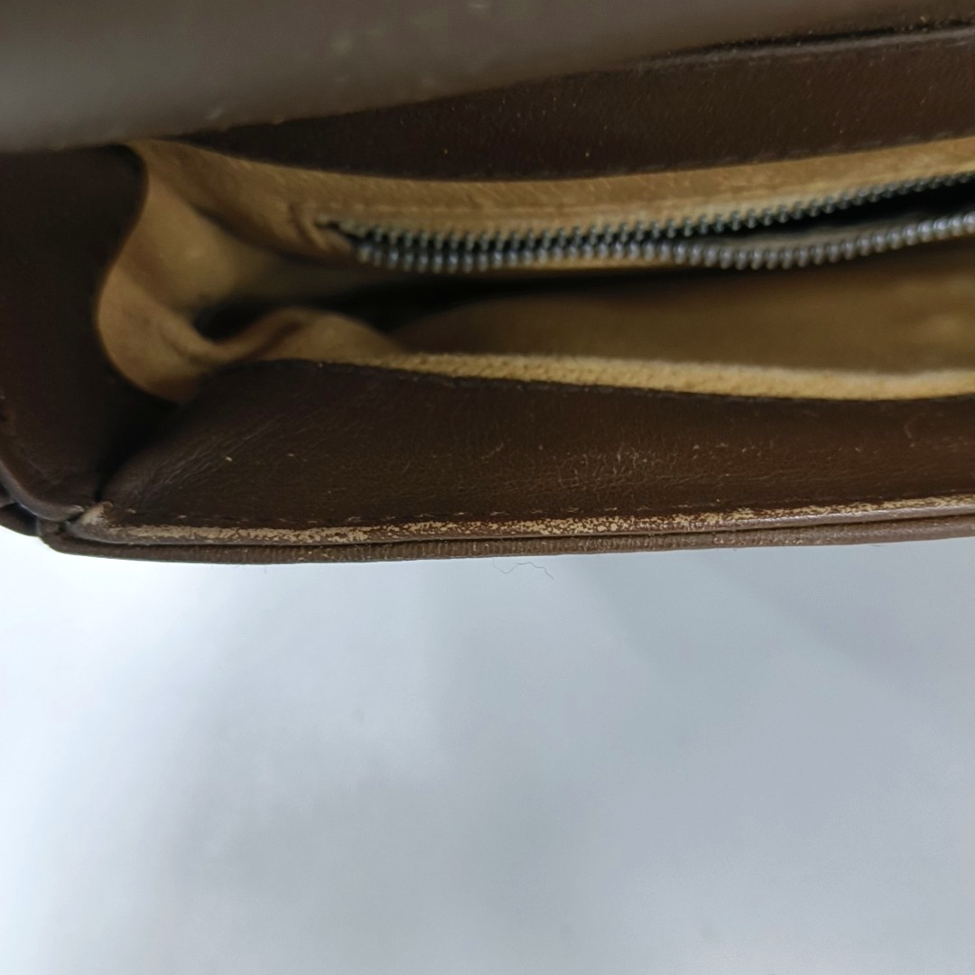 GUCCI GG Messenger Brown Canvas Monogram Shoulder Bag Golden hardware Vintage model-(SKU)-13122359