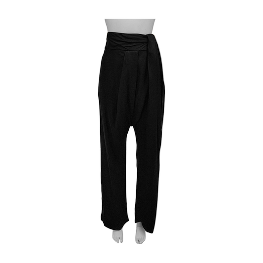GUCCI Mcode Summer Black Silk Ladies Casual Pants-(SKU)-933901515