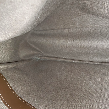 LOUIS VUITTON NAVIGLIO Brown Coated Canvas Checkered Single Shoulder Bag Crossbody Gold Brown Hardware-(SKU)-956274332