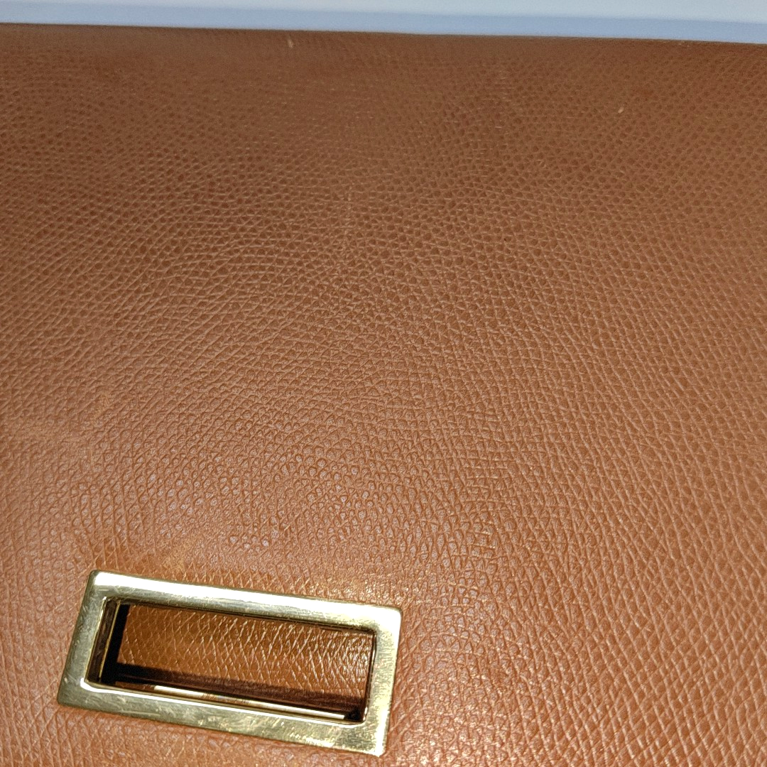 MCM Brown Cowhide Single Shoulder Bag Tote Golden hardware-(SKU)-930978260