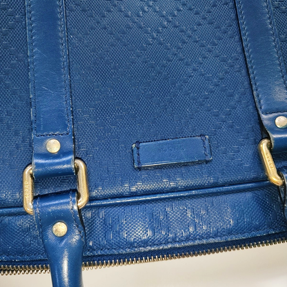 GUCCI Blue cowhide single shoulder bag Golden hardware Removable shoulder strap-(SKU)-941163649