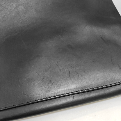 CELINE Black Leather Embossed Clutch Golden hardware-(SKU)-960199598