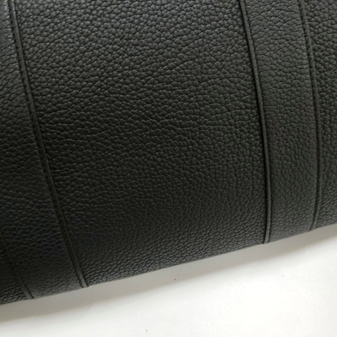 HERMÈS Garden Party 36 Black Negonda Small Bull Leather Tote Handbag with Silver Hardware-(SKU)-965690824