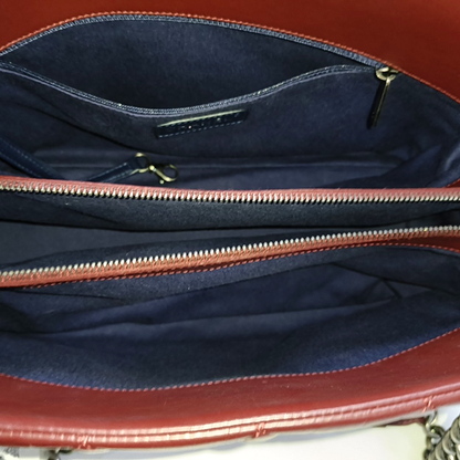 CHANEL CC TIMELESS SOFT Burgundy Leather Quilted Shoulder Bag with Nickel Hardware-(SKU)-965390828