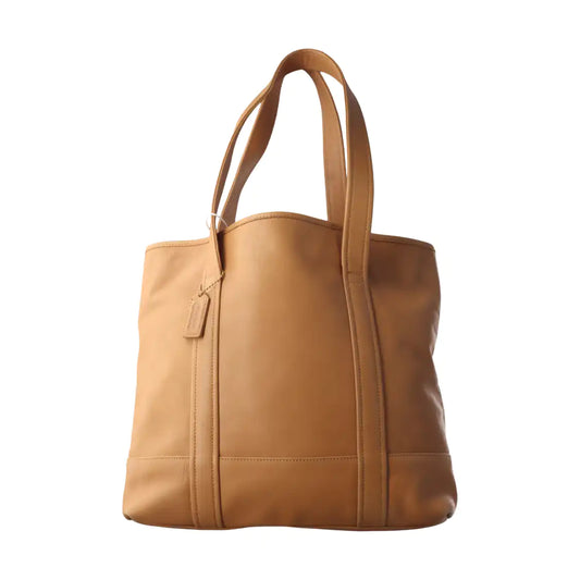 COACH Tote bag Brown Cowhide Single Shoulder Bag Golden hardware-(SKU)-13880712