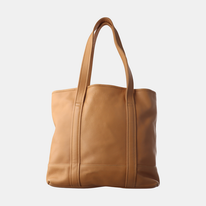 COACH Tote bag Brown Cowhide Single Shoulder Bag Golden hardware-(SKU)-13880712
