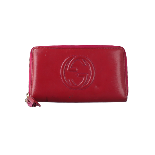 GUCCI Soho Red Leather Tassel Wallet Golden hardware-(SKU)-14500964