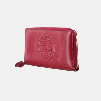 GUCCI Soho Red Leather Tassel Wallet Golden hardware-(SKU)-14500964