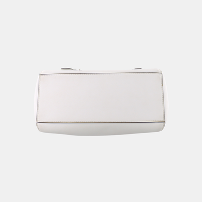 MICHAEL KORS Tote bag White Leather Patchwork Inset Crossbody Single Shoulder Bag Handbag Golden hardware Removable shoulder strap-(SKU)-932783856