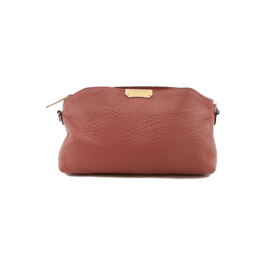 BURBERRY Pink Cowhide Embossed Crossbody Single Shoulder Bag Golden hardware Removable shoulder strap-(SKU)-939917581