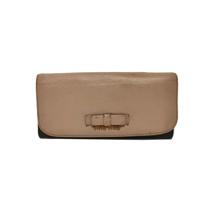 Miu Miu Brown Leather Handbag Golden hardware-(SKU)-938080004