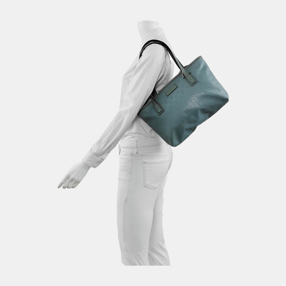 GUCCI GG Imprime Blue Coated Canvas Monogram Single Shoulder Bag Silver Hardware-(SKU)-941683823