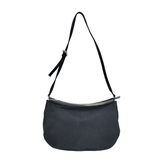 FENDI Dark blue denim single shoulder bag crossbody Silver Hardware-(SKU)-944960324