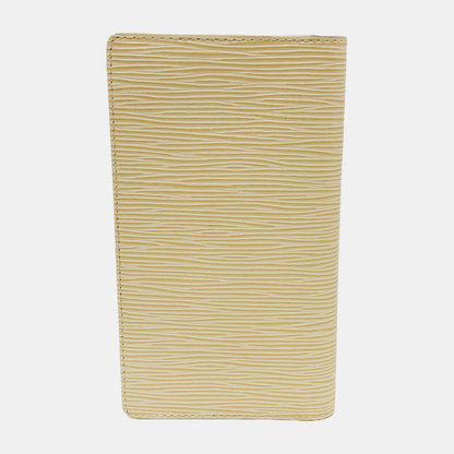 LOUIS VUITTON 黄色EPI牛皮水波纹钱包-(SKU)-943224397