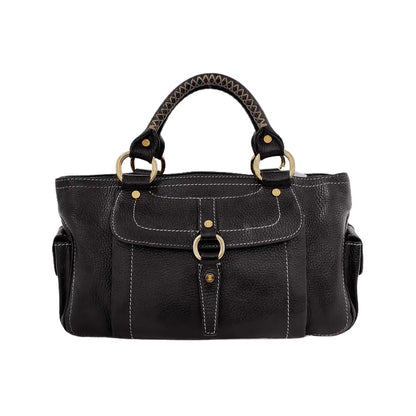 CELINE Tote bag Brown Cowhide Handbag Golden hardware-(SKU)-946083978