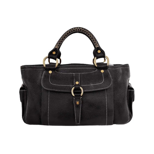 CELINE Tote bag Brown Cowhide Handbag Golden hardware-(SKU)-946083978