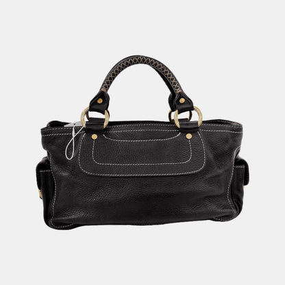 CELINE Tote bag Brown Cowhide Handbag Golden hardware-(SKU)-946083978