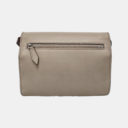 BURBERRY Macken Small size Burgundy Cowhide Single Shoulder Bag Crossbody Bag Silver Hardware Removable shoulder strap-(SKU)-947140810
