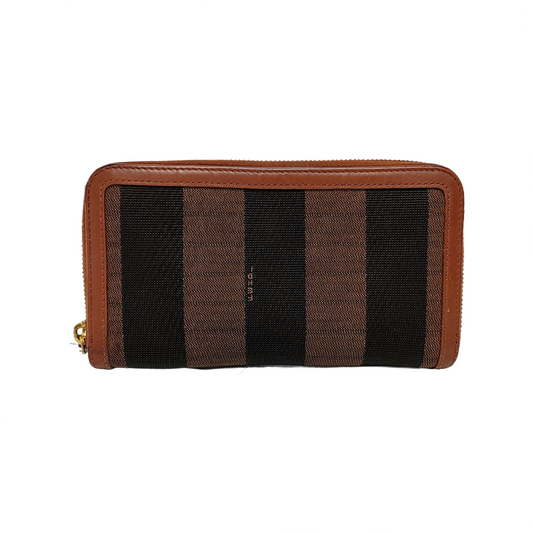FENDI Multicolor Canvas Wallet Golden hardware-(SKU)-948382276