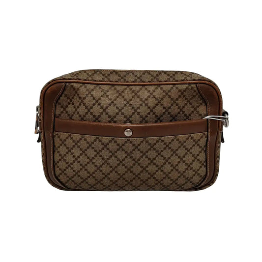 GUCCI GG Blooms Small size Khaki Calfskin Printed Handbag Silver Hardware-(SKU)-948628450