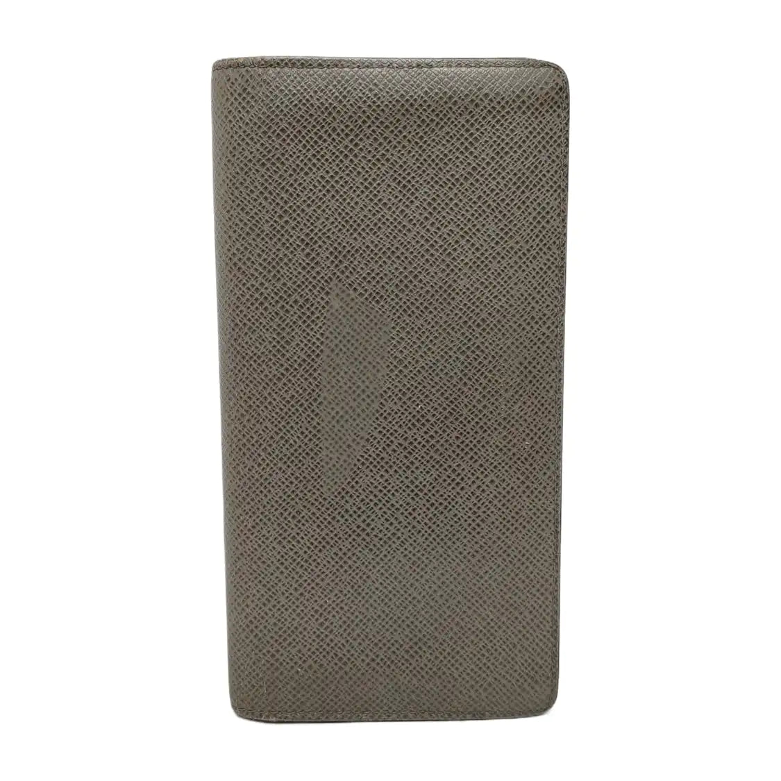LOUIS VUITTON BRAZZA Gray Cowhide Wallet Silver Hardware-(SKU)-948585985