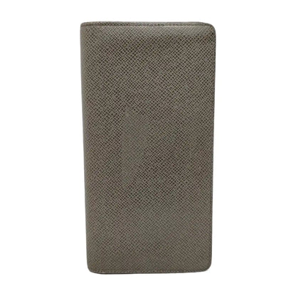 LOUIS VUITTON BRAZZA Gray Cowhide Wallet Silver Hardware-(SKU)-948585985