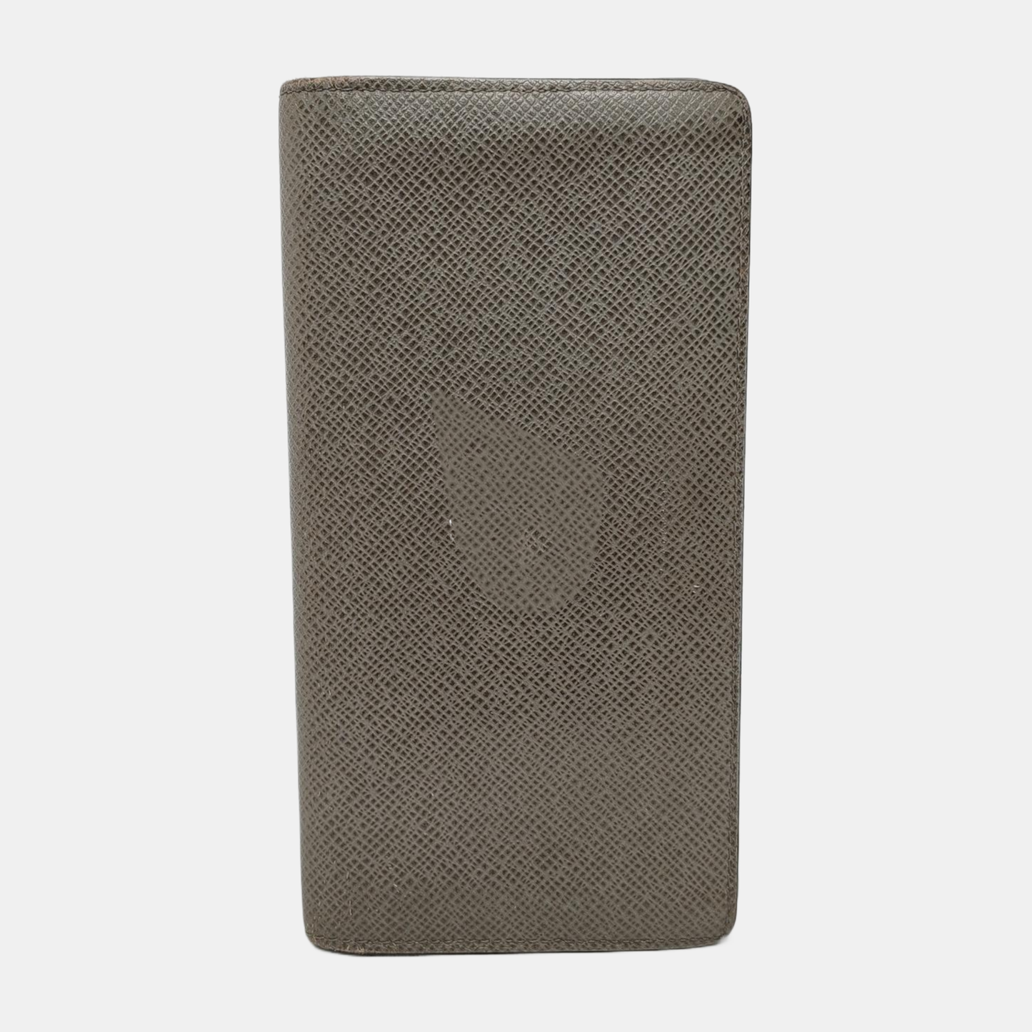 LOUIS VUITTON BRAZZA Gray Cowhide Wallet Silver Hardware-(SKU)-948585985