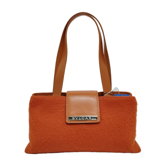 BVLGARI BVLGARI LOGOOrange Fabric Single Shoulder Bag-(SKU)-948941117