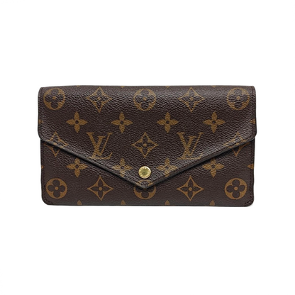 LOUIS VUITTON JEANNE Brown coated canvas vintage wallet Golden hardware Sub-bag-(SKU)-949079769