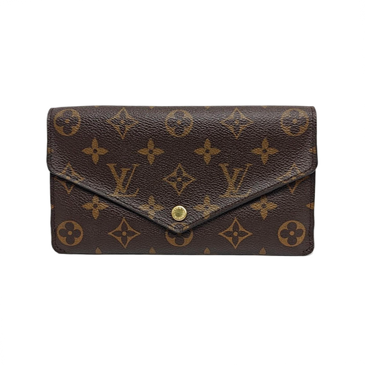 LOUIS VUITTON JEANNE Brown coated canvas vintage wallet Golden hardware Sub-bag-(SKU)-949079769