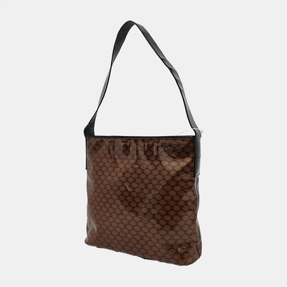 CELINE Tote bag Brown Special Material Triumphal Arch Single Shoulder Handbag Tote Golden hardware-(SKU)-949478098
