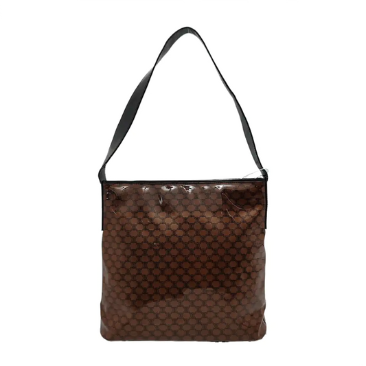 CELINE Tote bag Brown Special Material Triumphal Arch Single Shoulder Handbag Tote Golden hardware-(SKU)-949478098