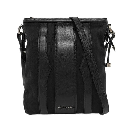 BVLGARI B ZERO Black Fabric Single Shoulder Bag Golden hardware Removable shoulder strap-(SKU)-948940797