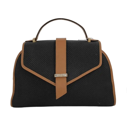 YSL Black cowhide tote bag Golden hardware-(SKU)-949952758