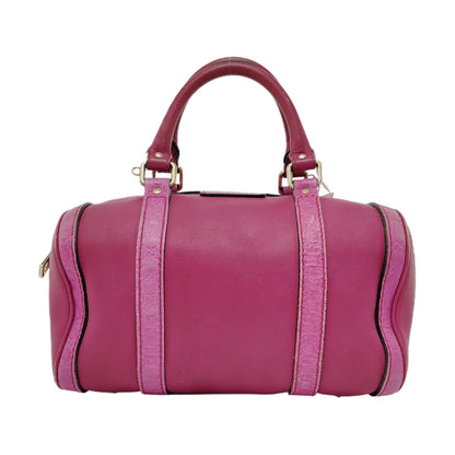 GUCCI Pink Calf Leather Grained Handbag Golden hardware-(SKU)-950007932