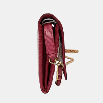 PRADA Pink Cowhide Single Shoulder Bag Crossbody Bag Golden hardware Removable shoulder strap-(SKU)-945700600