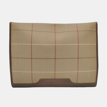 BURBERRY Brown Canvas Handbag Brown Hardware-(SKU)-950319391