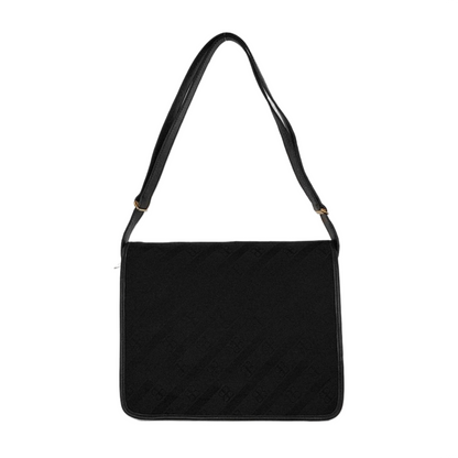 BALENCIAGA Black Fabric Crossbody Shoulder Bag Golden hardware-(SKU)-950543963