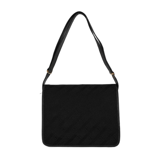 BALENCIAGA Black Fabric Crossbody Shoulder Bag Golden hardware-(SKU)-950543963