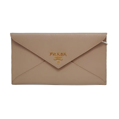 PRADA Nude Pink Cowhide Logo Handbag Golden hardware-(SKU)-950774692