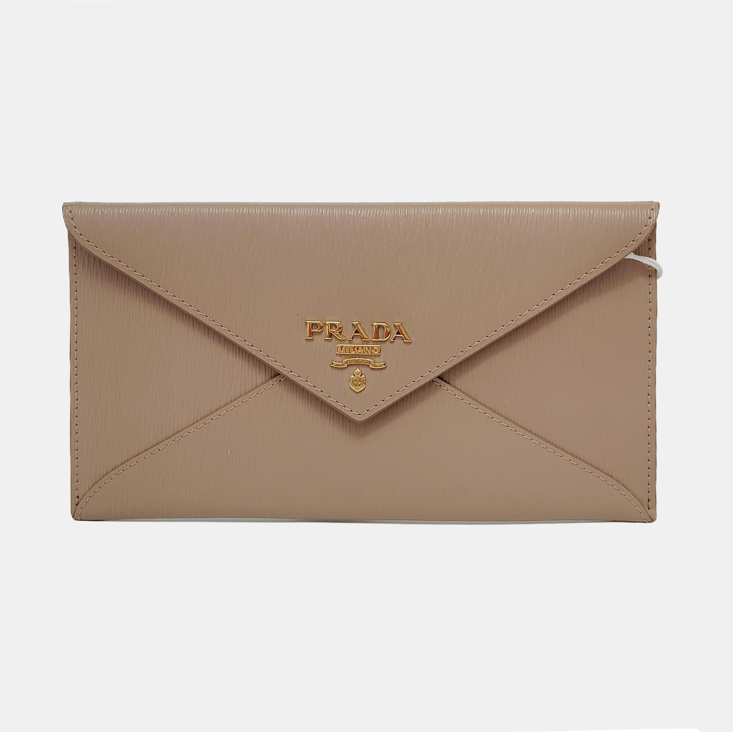 PRADA Nude Pink Cowhide Logo Handbag Golden hardware-(SKU)-950774692