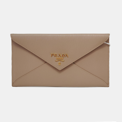 PRADA Nude Pink Cowhide Logo Handbag Golden hardware-(SKU)-950774692