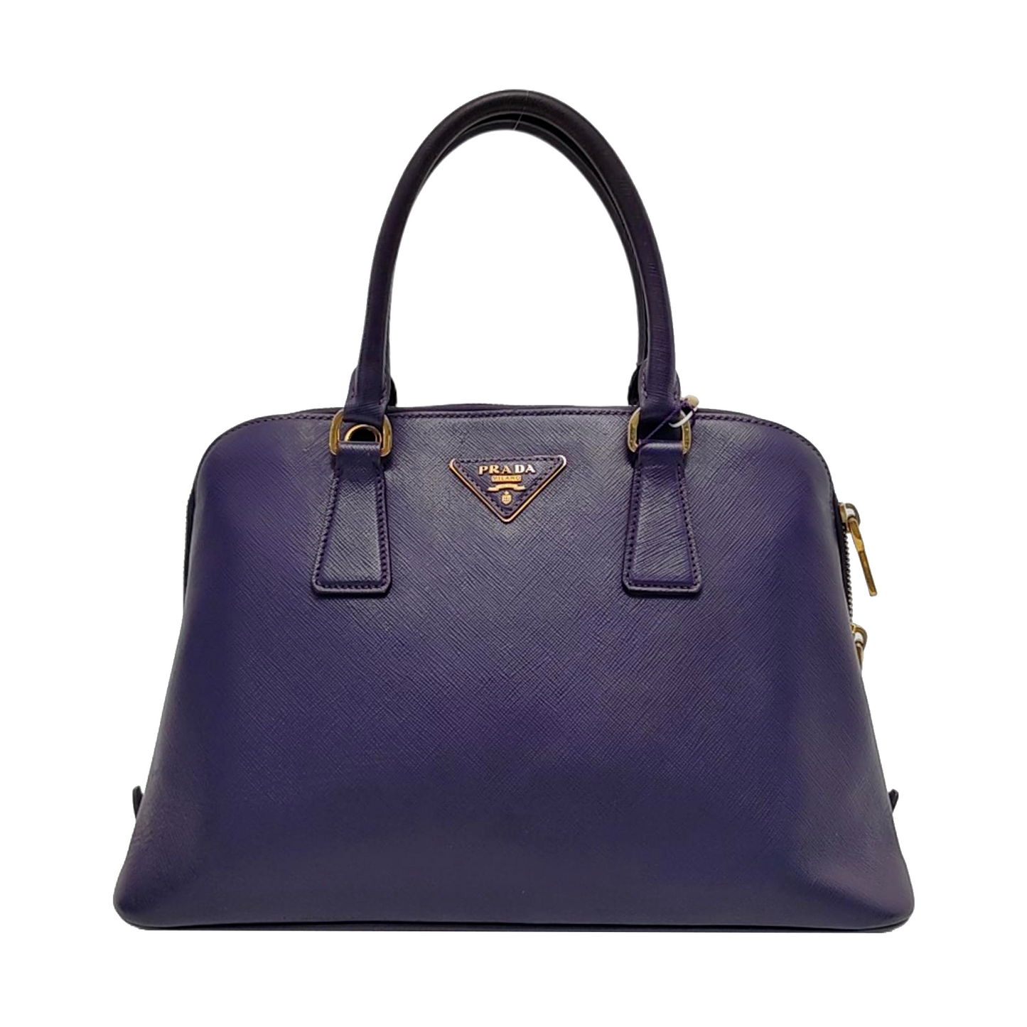 PRADA Promenade Purple Cowhide Logo Monogram Crossbody Shoulder Bag Single Shoulder Bag Golden hardware-(SKU)-950771962