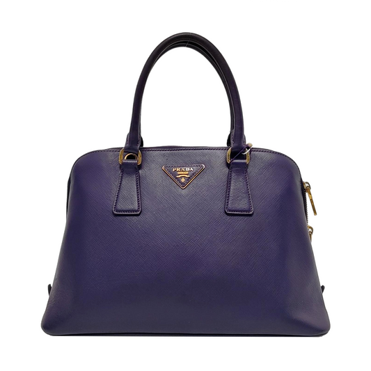PRADA Promenade Purple Cowhide Logo Monogram Crossbody Shoulder Bag Single Shoulder Bag Golden hardware-(SKU)-950771962