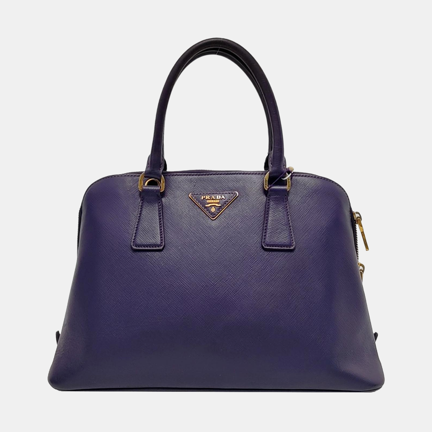 PRADA Promenade Purple Cowhide Logo Monogram Crossbody Shoulder Bag Single Shoulder Bag Golden hardware-(SKU)-950771962