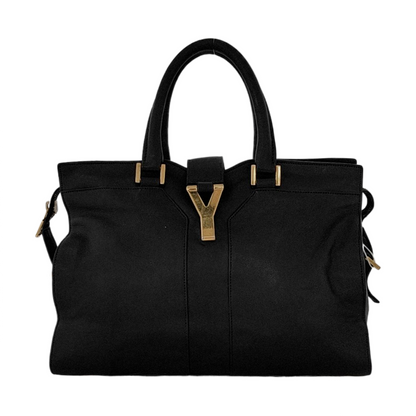 YSL CHYC Y LIGNE Small size Black cowhide tote bag Golden hardware-(SKU)-950515065
