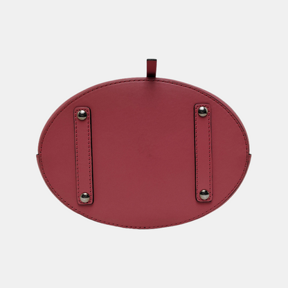 BURBERRY Bucket bag Pink Cowhide Single Shoulder Bag Tote Bag Silver Hardware Pouch detachable shoulder strap-(SKU)-940766146