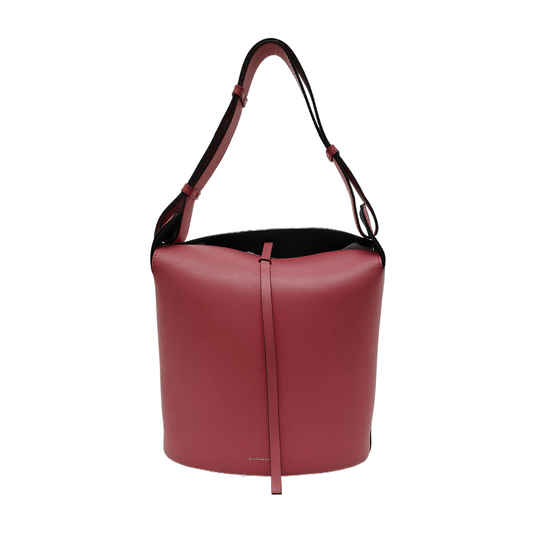 BURBERRY Bucket bag Pink Cowhide Single Shoulder Bag Tote Bag Silver Hardware Pouch detachable shoulder strap-(SKU)-940766146
