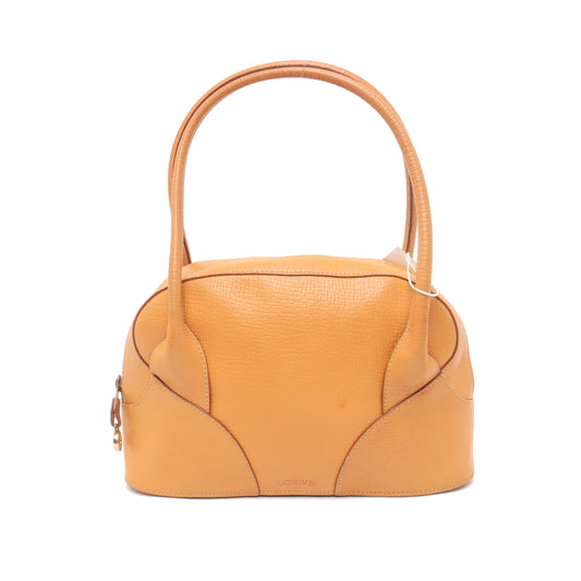 LOEWE Orange Leather Handbag Single Shoulder Bag Golden hardware-(SKU)-938690873